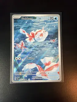 Pokemon TCG Goldeen Illustration Rare Full Art Holo 087/084 EN Pitch Black - Image 1