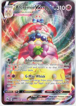 Alcremie VMAX 023/073 VMAX Rare Champion's Path Pokemon NM/M - Image 1