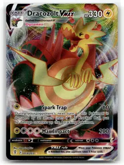 Dracozolt VMAX 059/203 VMAX Rare Evolving Skies Pokemon Holo NM/M - Image 1
