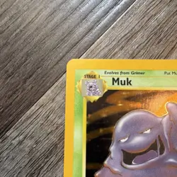 Wizards Pokemon TCG Muk Fossil 13/62 Holo Rare English Unlimited 70HP - Image 3