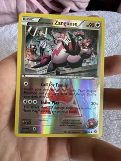 Team Magma's Zangoose 22/34 Double Crisis Reverse Holo Near Mint - Image 1