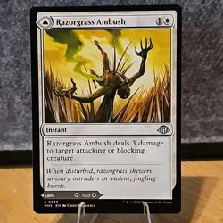 MTG Razorgrass Ambush Modern Horizons 3 Set Uncommon #238 NM Fresh Pull No Play - Image 1