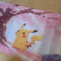Cherry Blossom Pikachu Rubber Playmat Play Mat Cute Pokemon Card Gaming Tcg - Image 3