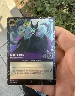 Disney Parks 2026 Lorcana Maleficent Attack Of The Vine 4/DIS EN 13 Promo Card - Image 2