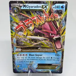 Pokemon TCG M Gyarados EX 27/122 Full Art Shiny Breakpoint Holo Card 2016 - Image 1