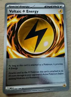 Pokemon TCG Voltaic Energy 084/084 Pitch Black Reverse Holo Trainer Card - Image 1