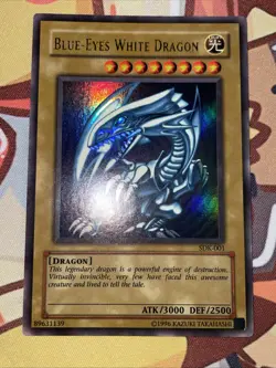 Blue-Eyes White Dragon - Yu-Gi-Oh! Vintage Card - SDK-001 - Ultra Rare LP+++ - Image 2