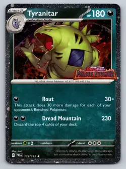 Tyranitar (Paldea Evolved Stamp) Promo Miscellaneous Cards & Products 135/193 NM - Image 1