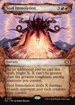 Magic The Gathering MTG SOUL IMMOLATION Lorwyn Eclipsed NM Near Mint - Image 1