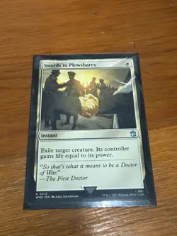 MTG Magic the Gathering Swords to Plowshares (212/1448) Doctor Who NM - Image 1