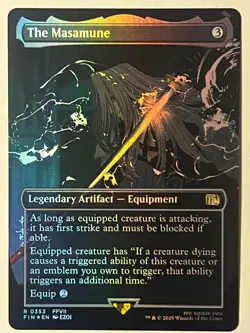 MTG THE MASAMUNE (BORDERLESS) R FINAL FANTASY 353 FOIL NM - Image 1