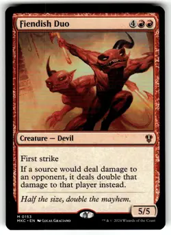 Fiendish Duo Commander: Murders at Karlov Manor Regular MTG NM - Image 1