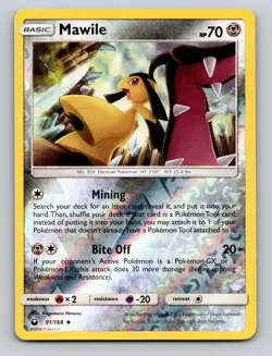 Mawile 91/168 Uncommon Celestial Storm Pokemon Reverse Holo NM - Image 1