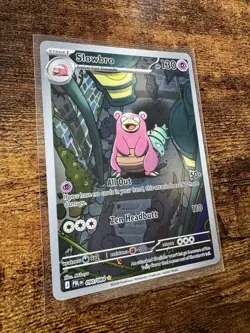 Pokemon Slowbro 090/084 Illustration Rare IR + Slowpoke 029/084 Evolution Lot NM - Image 2