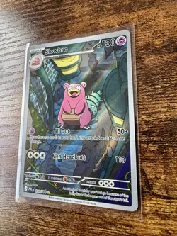 Pokemon Slowbro 090/084 Illustration Rare IR + Slowpoke 029/084 Evolution Lot NM - Image 3