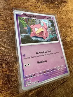 Pokemon Slowbro 090/084 Illustration Rare IR + Slowpoke 029/084 Evolution Lot NM - Image 4