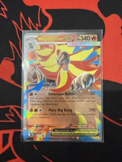 Mega Pyroar ex 15/86 Double Rare Pokemon Chaos Rising ME04 NM - Image 1