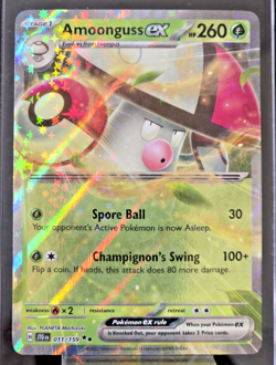 Amoonguss ex Holo Double Rare SV09: Journey Together 011/159 NM Pokemon TCG - Image 1