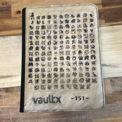 VAULT-X 9-Pocket Pokemon TCG Binder 151 Zip Ringless Side Loader Black - Image 1