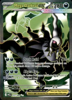 Mega Darkrai ex 101/084 Ultra Rare Pitch Black Pokemon Holo Near Mint - Image 1
