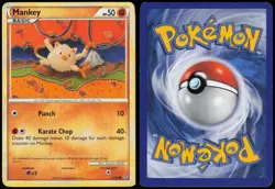 Mankey 53/95 HGSS Unleashed Common Lightly Played Adachi - Image 1
