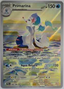 Pokemon TCG Pitch Black 088/084 Primarina IR Illustration Rare Mint Pack Fresh - Image 1