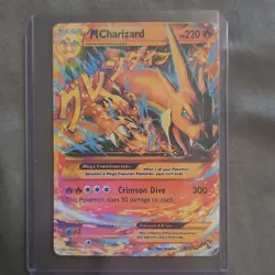 Pokemon Flashfire M Charizard EX 107/106 heavily played, rare - Image 1
