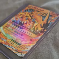 Pokemon Flashfire M Charizard EX 107/106 heavily played, rare - Image 3