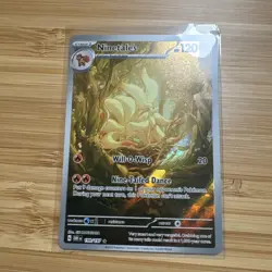 Pokemon TCG 199/197 Ninetales Holo Obsidian Flames Illustration Card Rare - Image 1