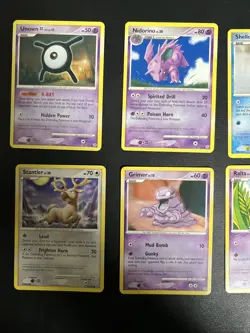 Pokemon Secret Wonders Card Lot: Nidorino, Ralts, Unown, Stantler, Grimer - Image 2