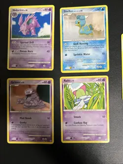 Pokemon Secret Wonders Card Lot: Nidorino, Ralts, Unown, Stantler, Grimer - Image 3