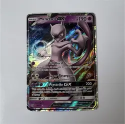 Pokemon Mewtwo GX Shining Legends Ultra Rare 39/73 Holo Psychic Card English - Image 1