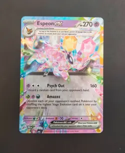 Pokemon Card Espeon ex 034/131 Double Rare Prismatic Evolutions Near Mint - Image 1