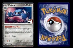Metang 114/162 Prize Pack Series Cards Pokemon Cosmos Holo NM - Image 3