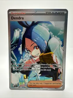 Pokemon Dendra Trainer TCG Paldea Evolved Card 266/193 - Image 1