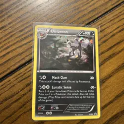 Pokemon TCG Umbreon Black Star Promo XY96 Cosmos Holo Promo Card LP - Image 1