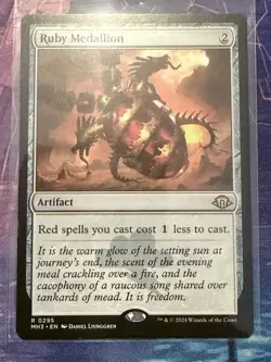 Ruby Medallion #295 (NM) Modern Horizons 3 MH3 Magic MTG - Image 1