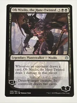 MTG War of the Spark Ob Nixilis, the Hate-Twisted 100/264 NM - Image 1