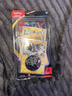 Pokemon TCG Mega Evolution Pitch Black Checklane Blister Luxray Promo Tepig Coin - Image 1