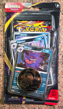 Pokemon TCG Mega Evolution Pitch Black Premium Checklane Blister Gengar Promo - Image 1