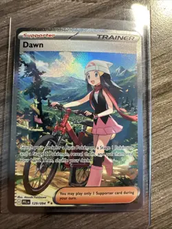 Pokemon Dawn 129/094 Full Art Holo Trainer Card English TCG - Image 1