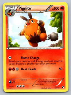 Pokemon TCG Black and White Pignite (17) 17/114 - Image 1