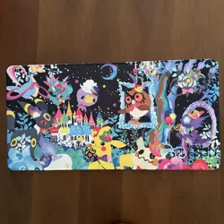 Pokemon Playmat Mousepad Desk Mat Board Game Play Mat of TCG Umbreon Mimikyu - Image 1