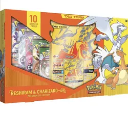 Pokemon TCG Reshiram & Charizard-GX Premium Collection Tag Team Box 1 English - Image 1