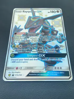 Pokemon Rayquaza GX Secret Rare Full Art Holo Hidden Fates 177A/168EN (2019) - Image 2