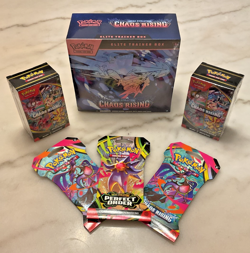 Pokemon Chaos Rising ETB + Booster Bundle Lot (24 Packs!) - Image 2