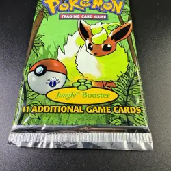 Pokemon 1999 Jungle 1st Edition Booster Pack Flareon Vintage WOTC Sealed - Image 2