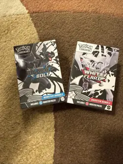 Pokemon TCG Scarlet Violet Black Bolt + White Flare Booster Bundle 2 Pack - Image 1