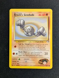 Brock's Geodude 66/132 Common Gym Heroes Unlimited Moderately Played - Image 1