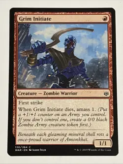 MTG War of the Spark Grim Initiate 130/264 NM - Image 1